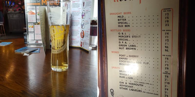 The Brewery Tap Menu