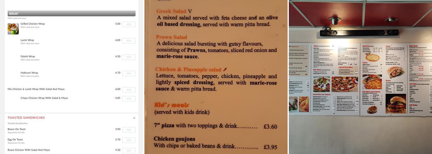 Babylon Grill Cafe Menu