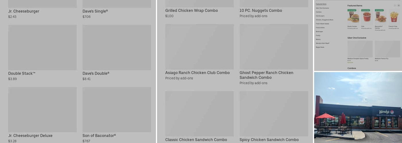 Wendy's Menu