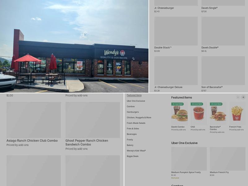 Wendy's Menu