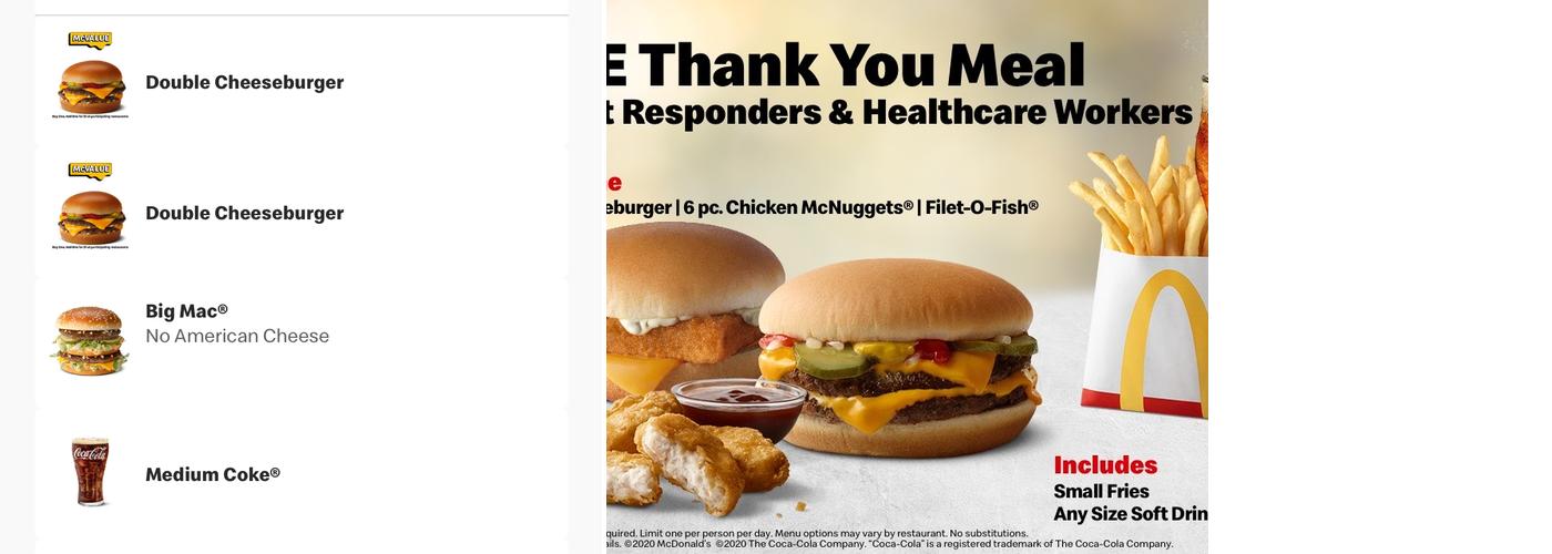 McDonald's Menu