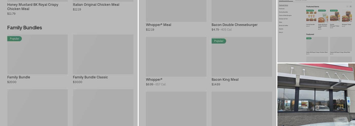 Burger King Menu