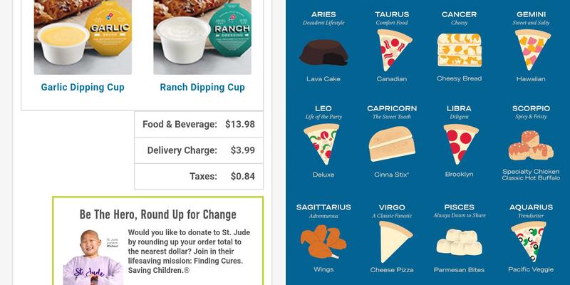 Domino's Pizza Menu