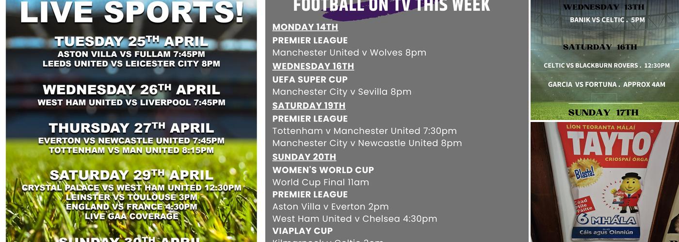 Fitzgerald's Irish Bar Menu