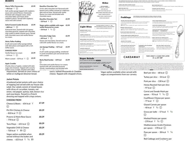 Vikings Landing Menu