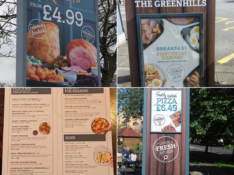 The Greenhills Menu