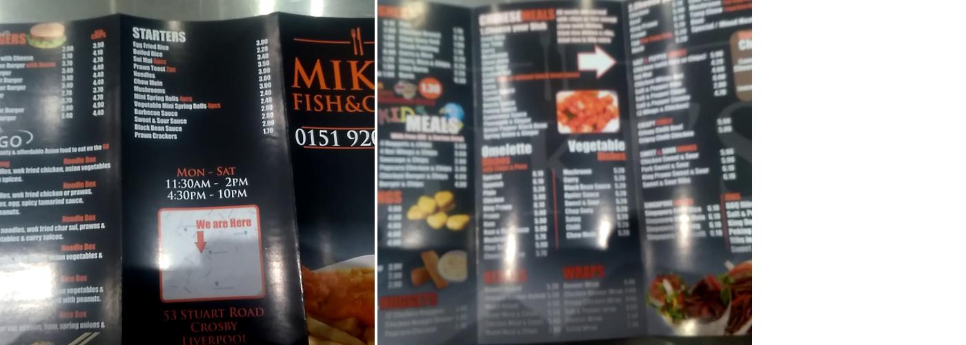 Mikes Menu