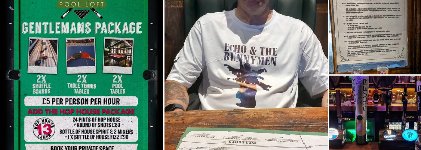 Boston Pool Loft Menu