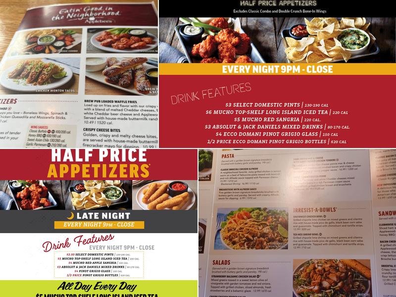 Applebee's Grill + Bar Menu
