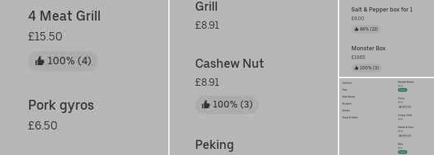 Hunts Cross Supper Bar Menu