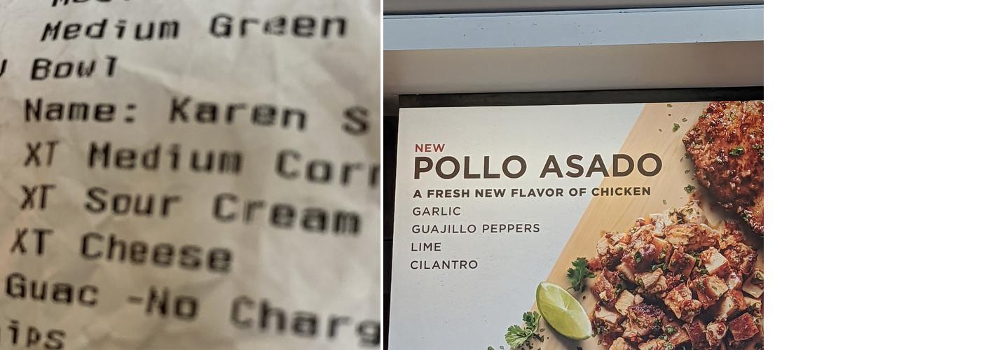 Chipotle Mexican Grill Menu