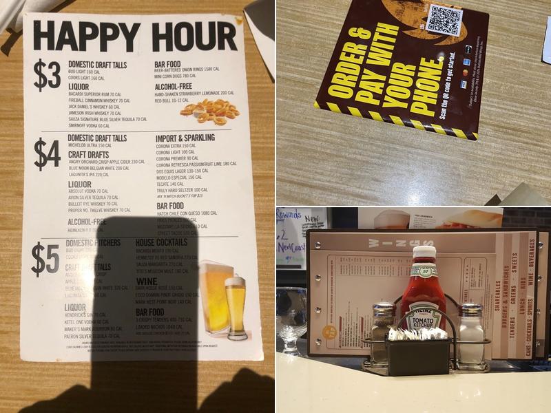 Buffalo Wild Wings Menu