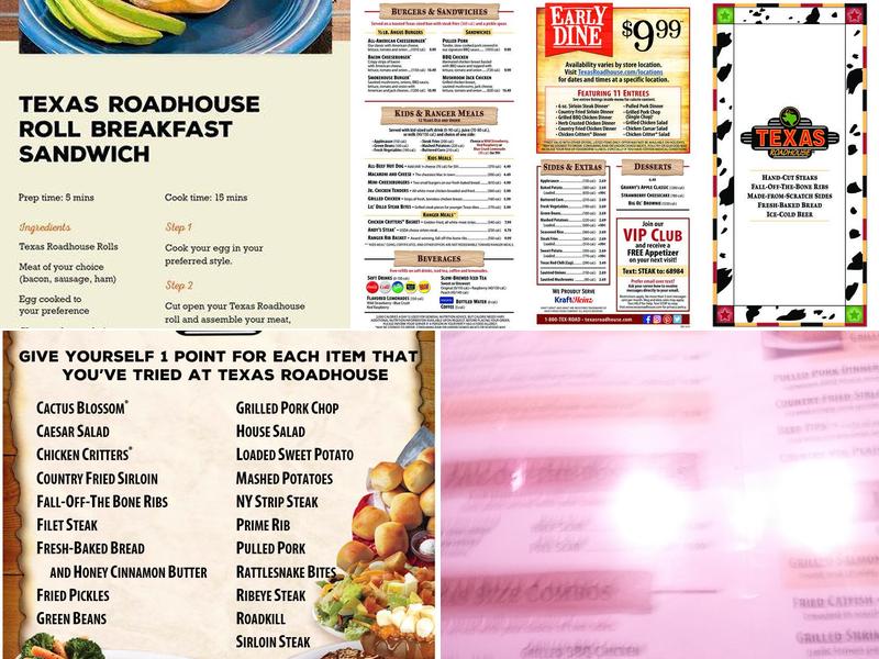 Texas Roadhouse Menu