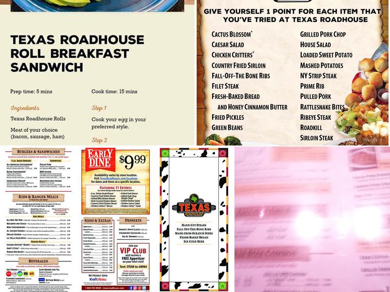 Texas Roadhouse Menu