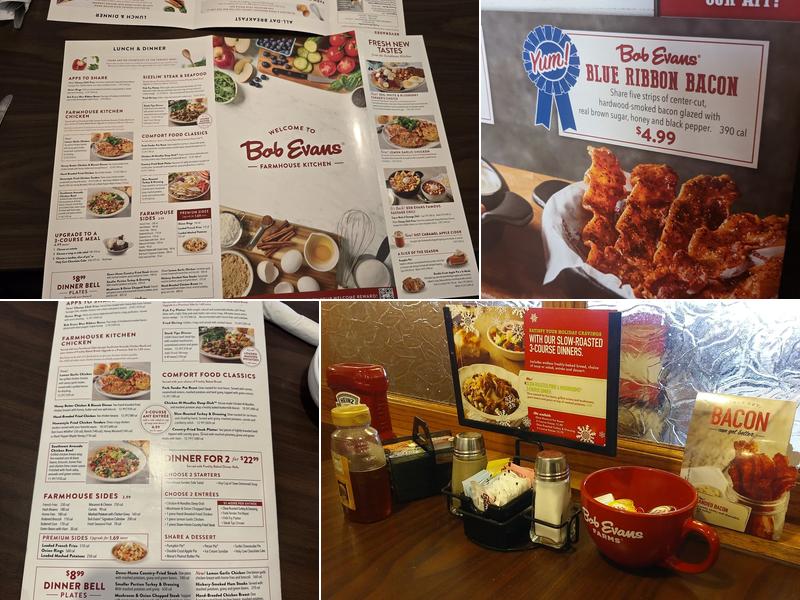 Bob Evans Menu
