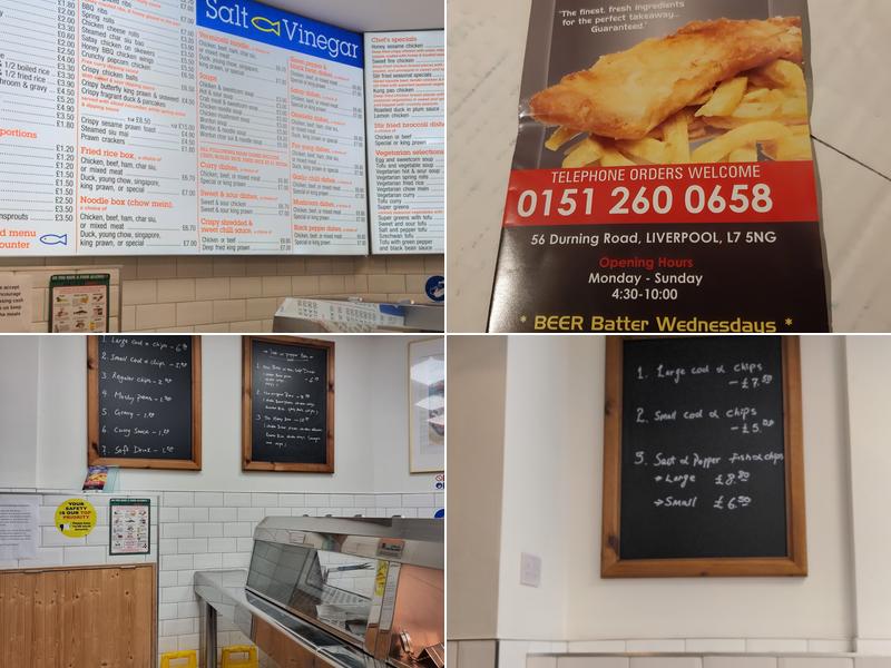 Salt & Vinegar Chippy Menu