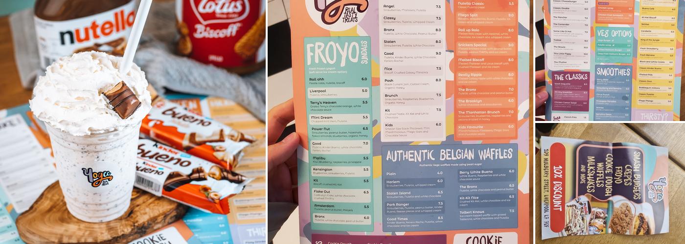 Yogee Treats Menu