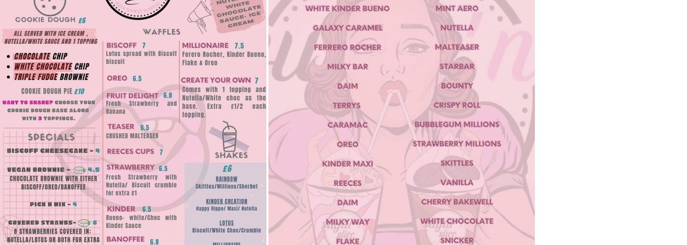 Sugar 'n' Slice Menu