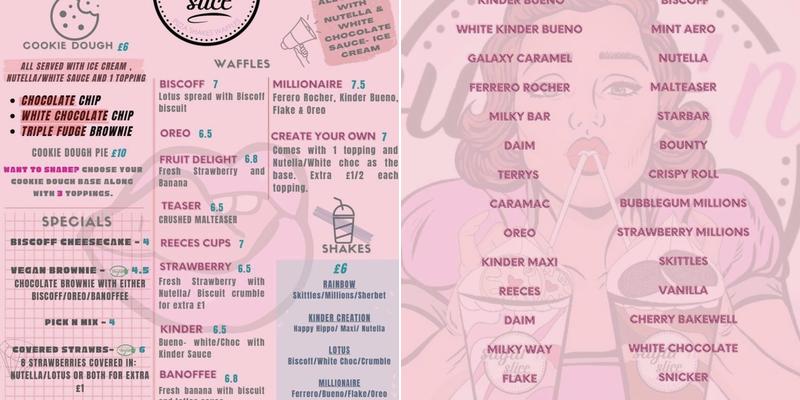 Sugar 'n' Slice Menu