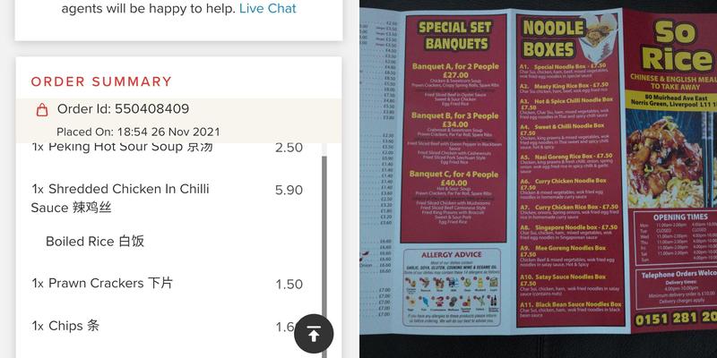 BEIJING PALACE Chinese Takeaway Menu