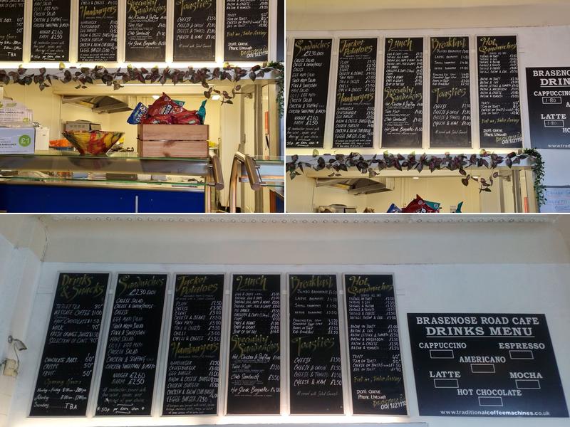 Brasenose Road Cafe Menu