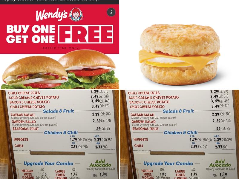 Wendy's Menu
