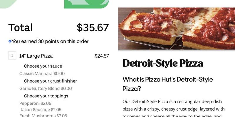 Pizza Hut Menu
