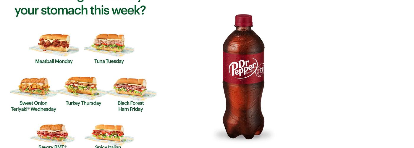 Subway Menu