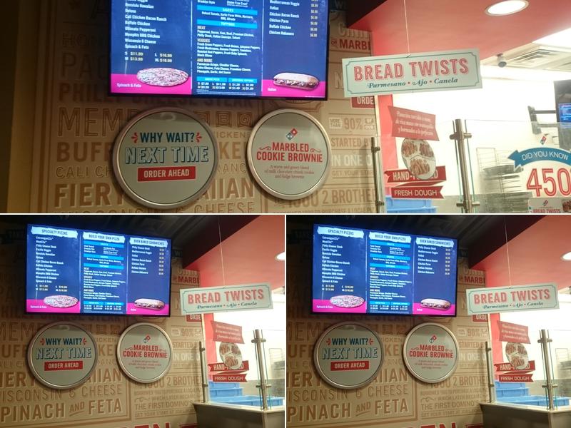 Domino's Pizza Menu