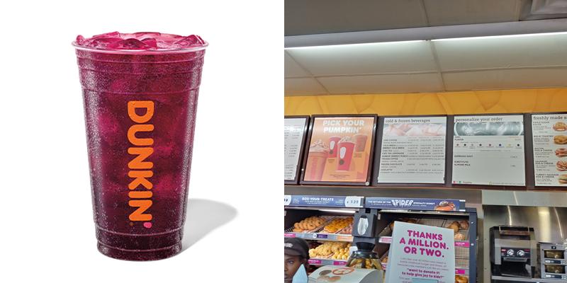Dunkin' Menu