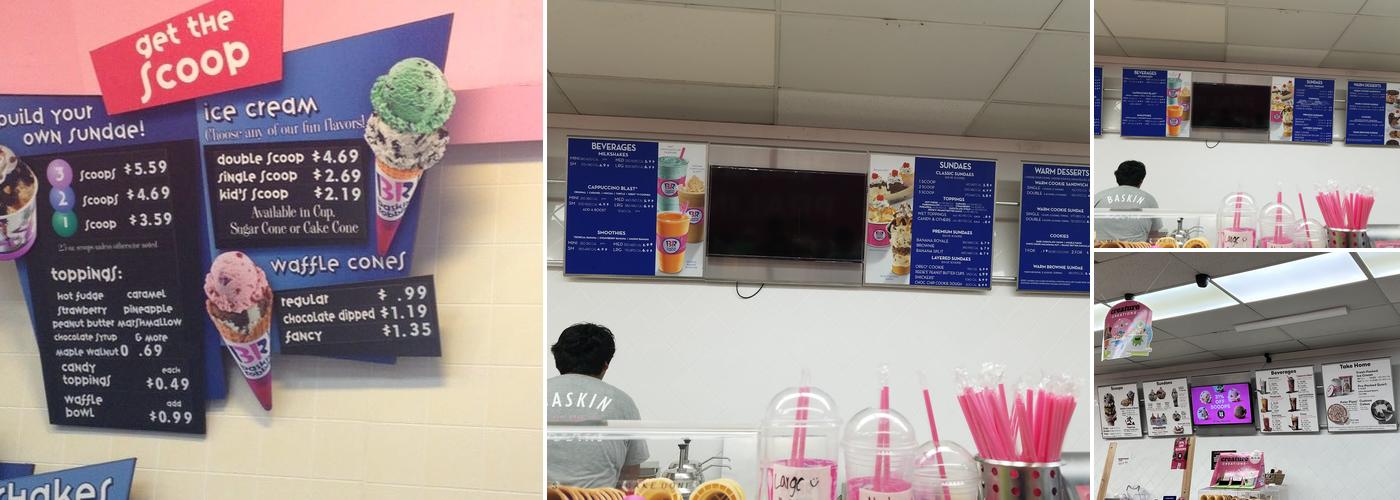 Baskin-Robbins Menu