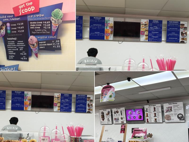 Baskin-Robbins Menu