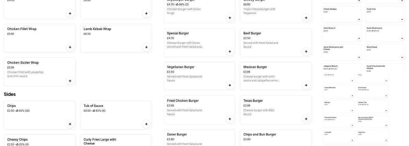 The Charcoal Hob Menu