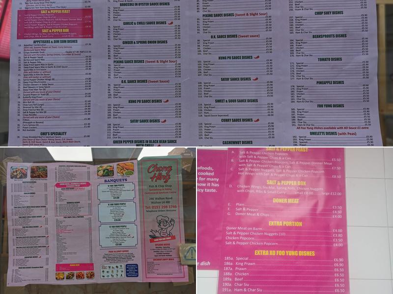 Chong Hing Menu
