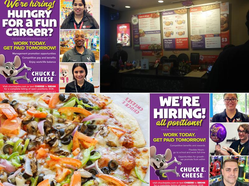 Chuck E. Cheese Menu