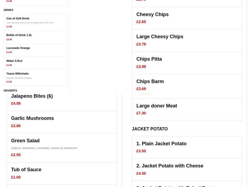 The International Menu