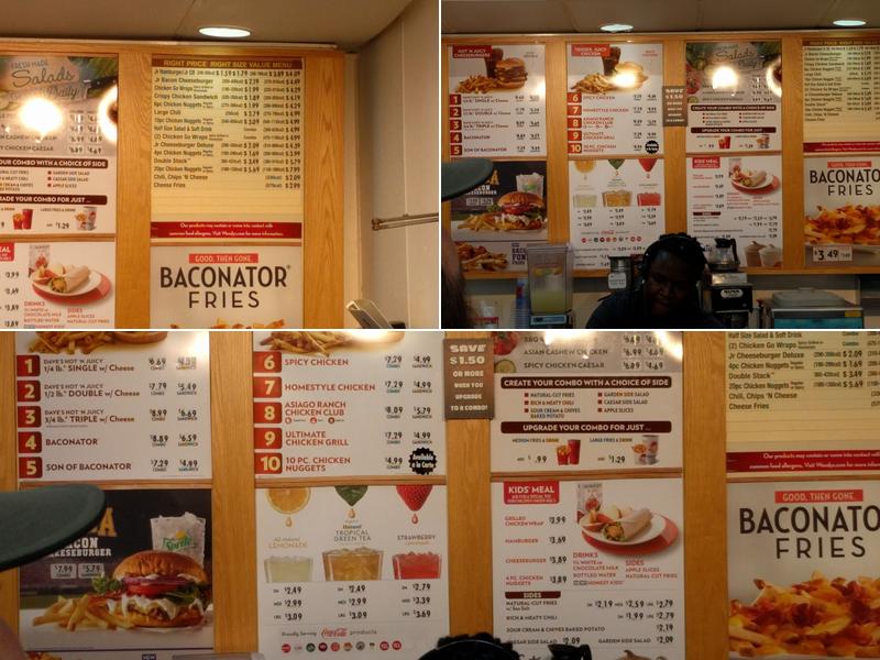 Wendy's Menu