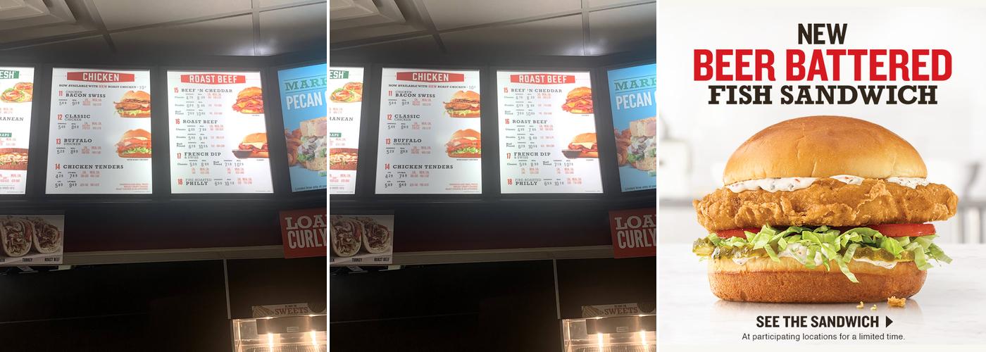 Arby's Menu