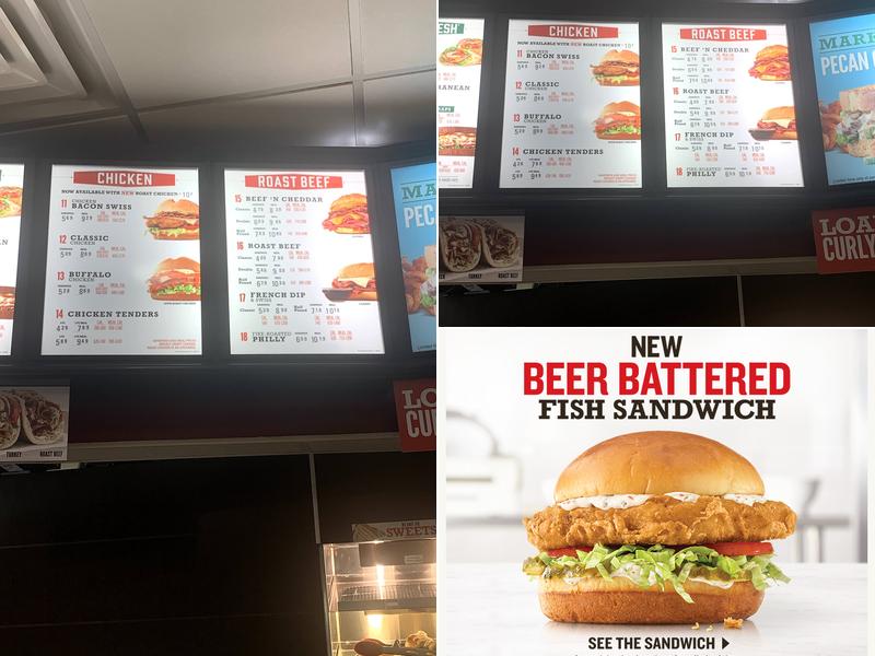 Arby's Menu