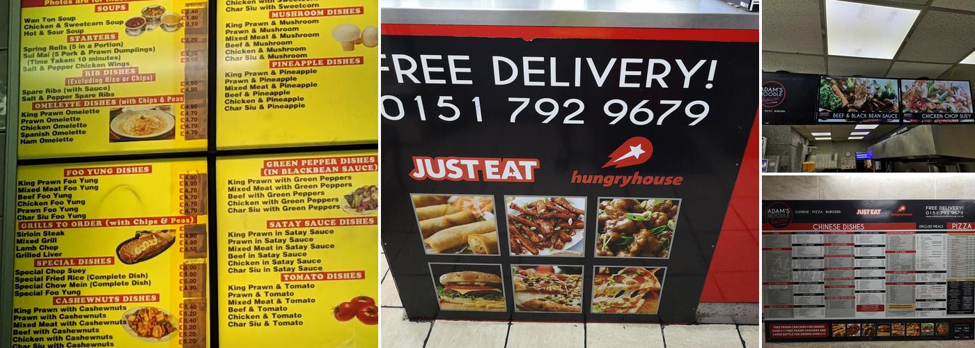 Adam's Noodle House Menu