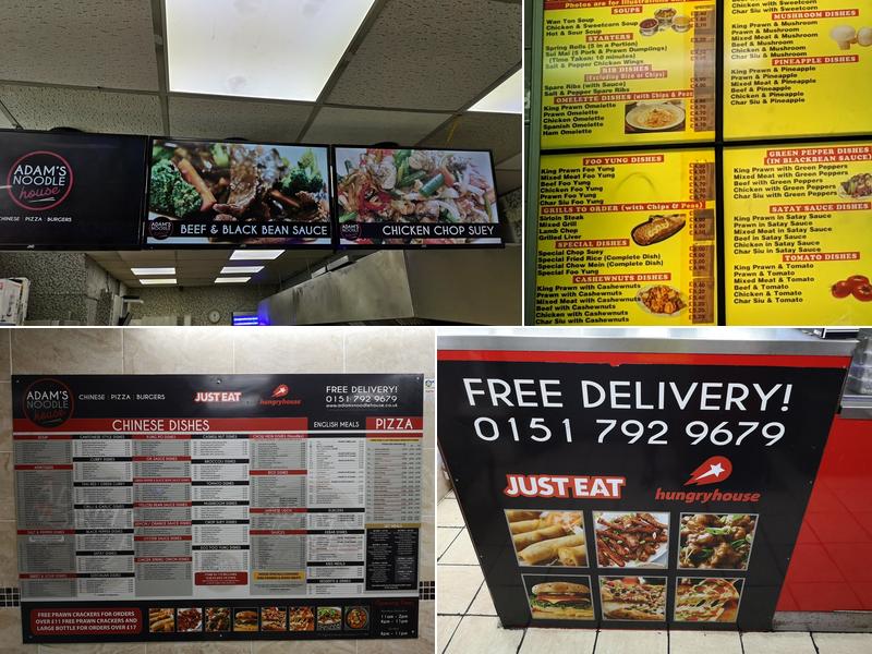 Adam's Noodle House Menu