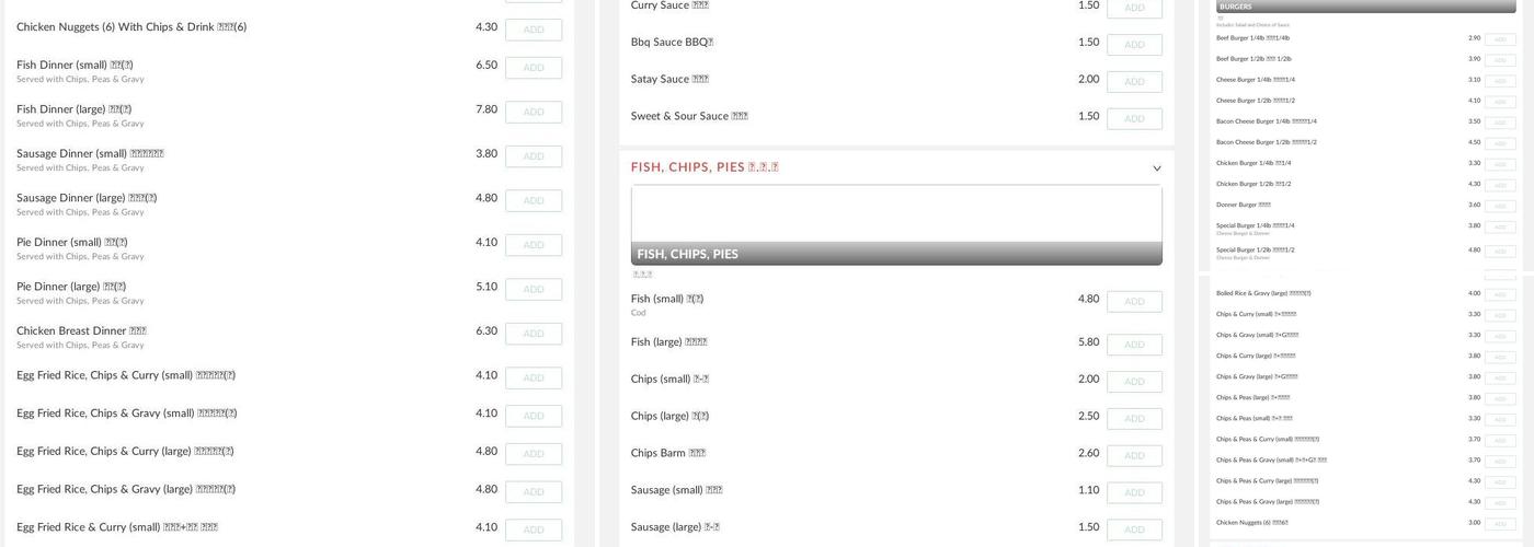 Famous Blue Star Menu