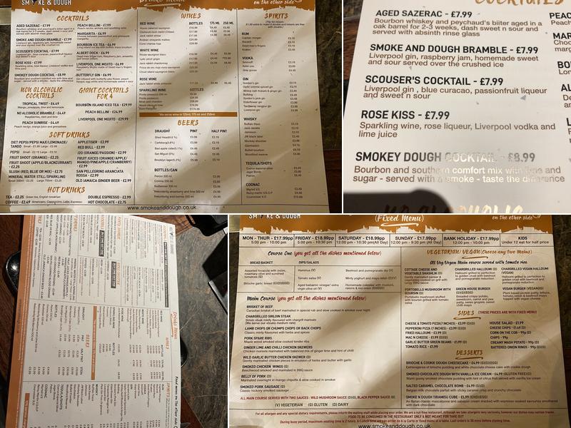 Smoke & Dough Menu