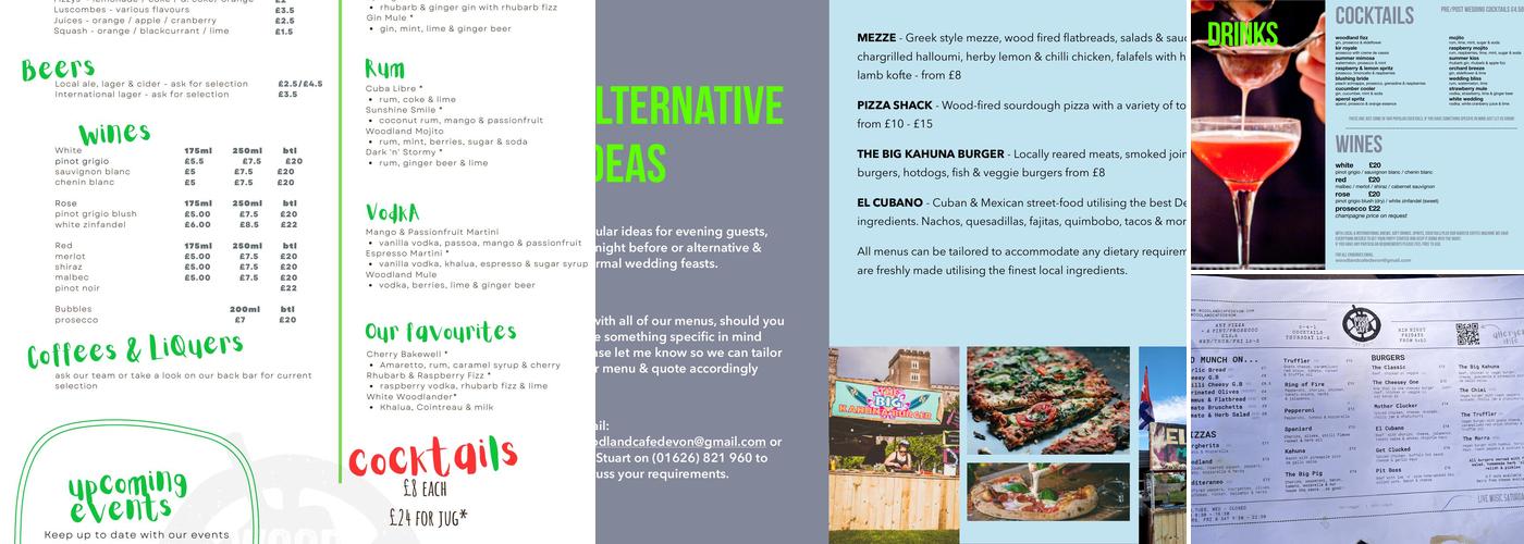 The Woodland Cafe Menu