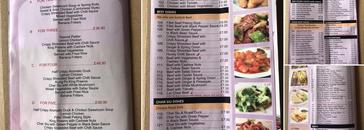 Rice & Noodles Menu