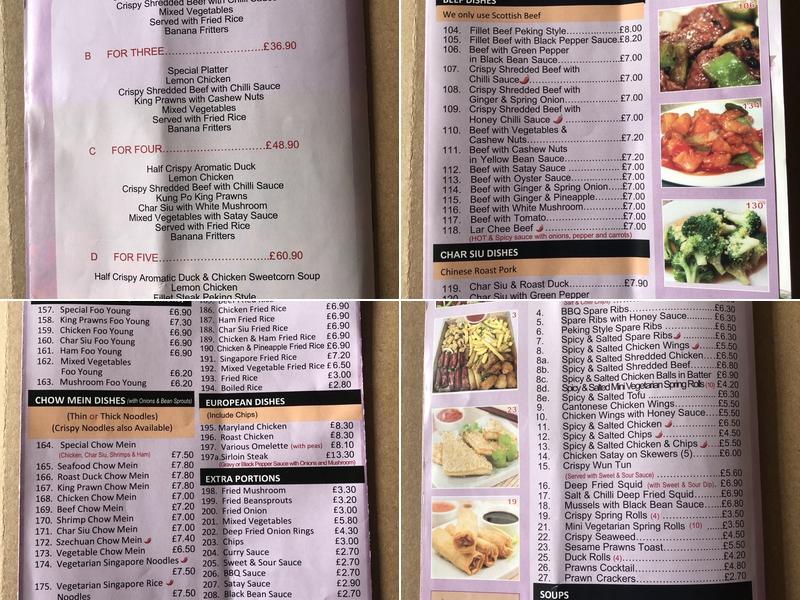Rice & Noodles Menu