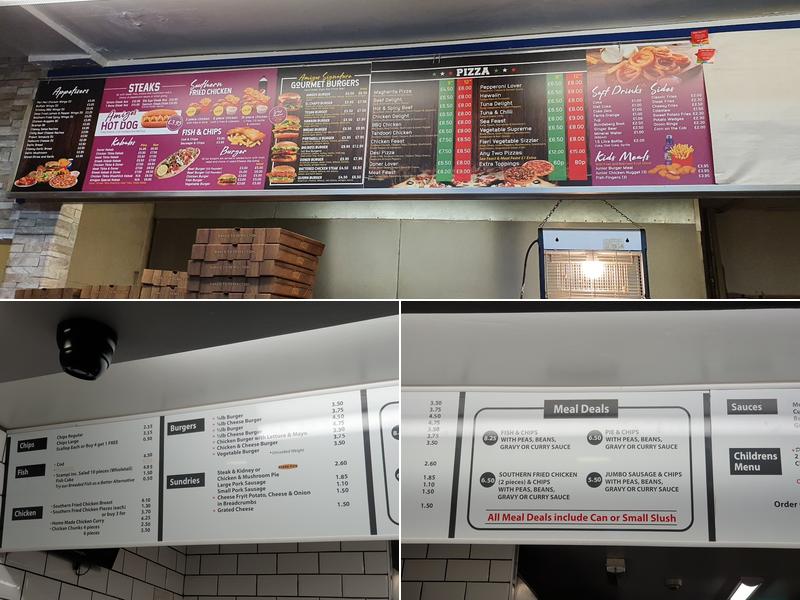 Allports Fish & Chips Llanberis Menu