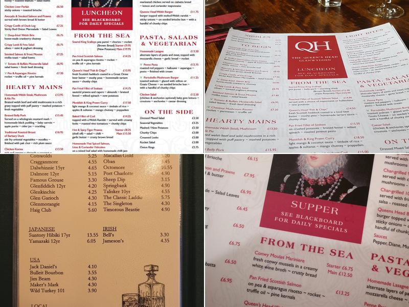 The Queens Head Menu