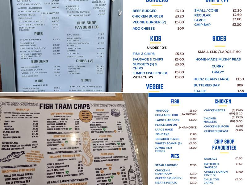 Fish Tram Chips | Fish and Chips Llandudno Menu