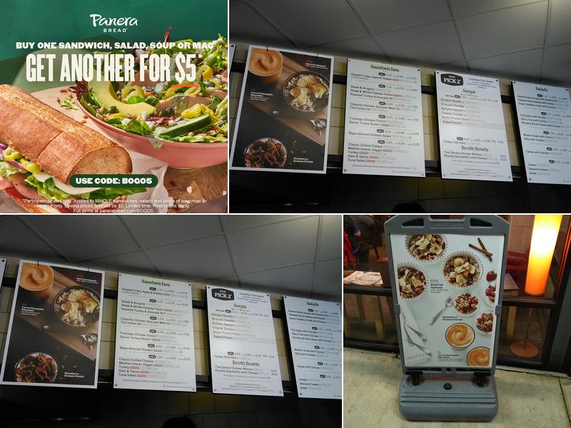Panera Bread Menu